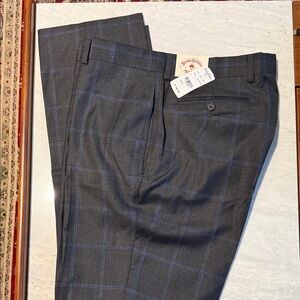 Brooks Brothers Gray Plaid Dress Pants
